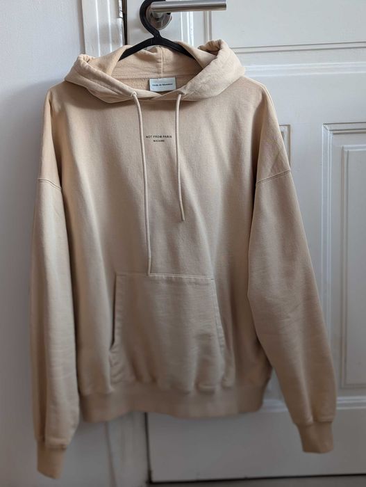 Hoodie Drôle de Monsieur "Not From Paris Madame" Beige - Tamanho M
