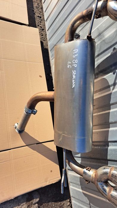 Tłumik końcowy podwójny wydech Audi A3 8P Sportback RAGAZZON