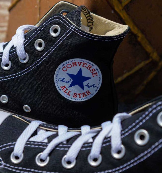 Converse Chuck Taylor All Star Hi Black Чорні конверси високі класика