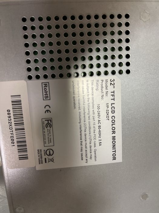 Monitor  32" TFT LCD - model ML 32 KDT