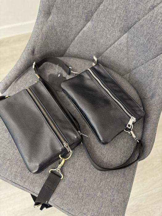 Розпродаж! Сумка кожаная бананка барсетка мужская шкіряна чоловіча