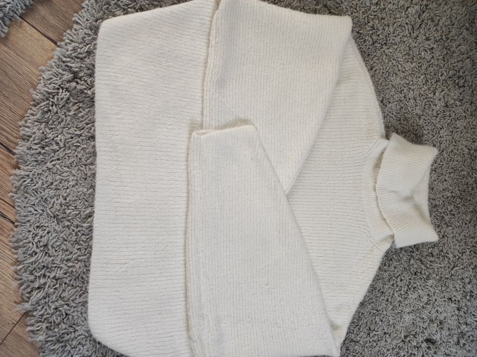 Sweter golf śmietanka H&M  rozm. L/XL