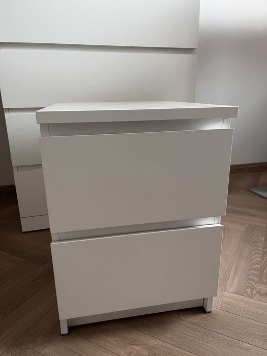 Ikea MALM szafka nocna biała