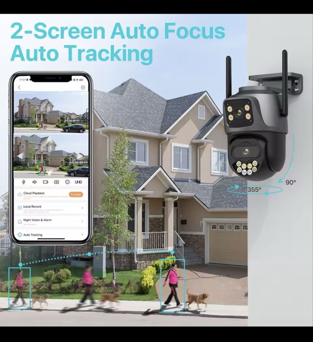 Повортна Wifi камера 4 + 4 mp