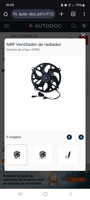 Radiador novo citroen