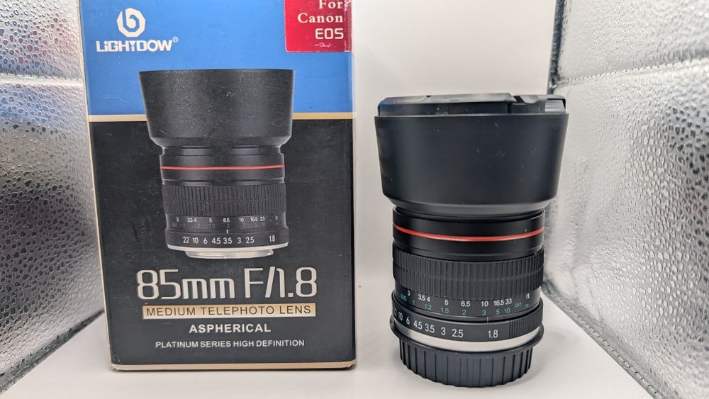 Портретний об’єктив Lightdow E 85mm F1.8 для Canon EOS