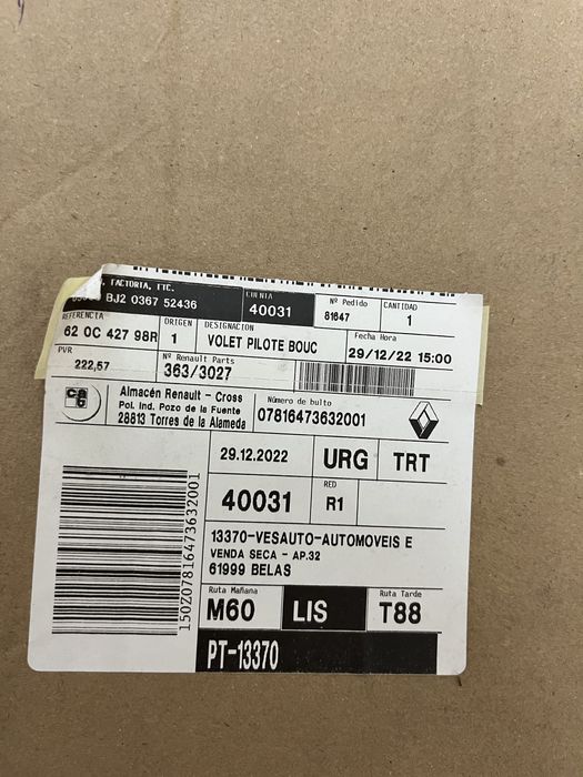 Grelha Interna Ventoínha NOVA ORIGINAL para Renault Twingo