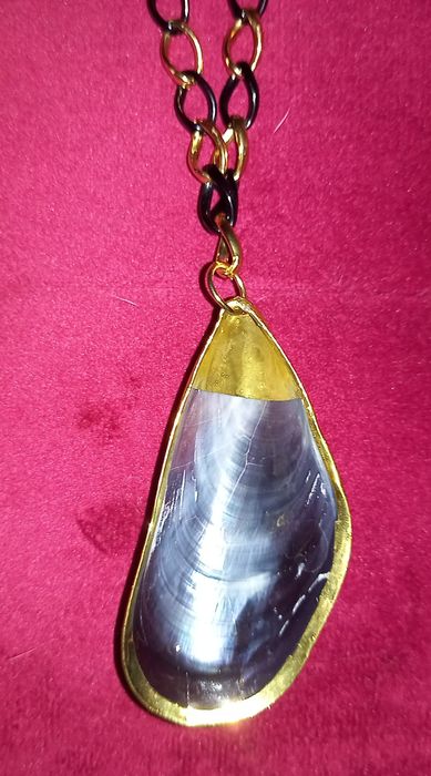 Fio com concha trabalhado vintage