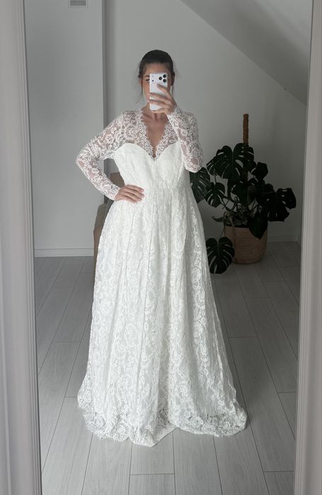 Suknia slubna 4xl asos kororonkowa litera a