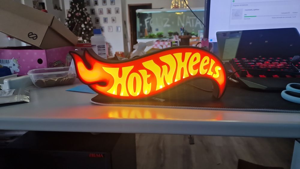 Hotwheels Luminaria exposicao