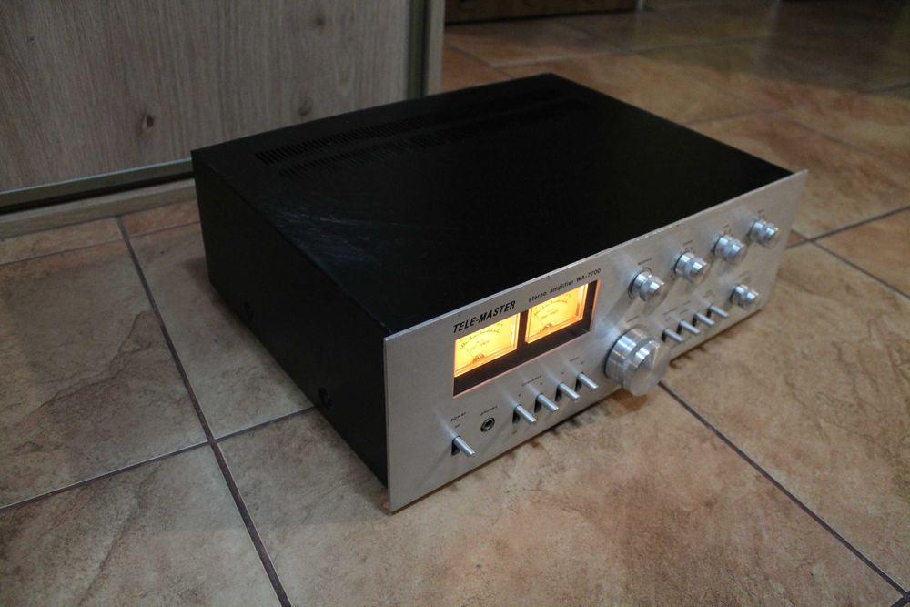 Piękny Wzmacniacz Tele-Master WA-7700 Vintage Wangine Dual Mono