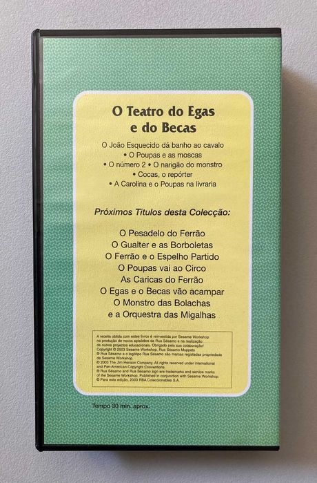 [VHS] Rua Sésamo: O Teatro do Egas e do Becas (não testado)