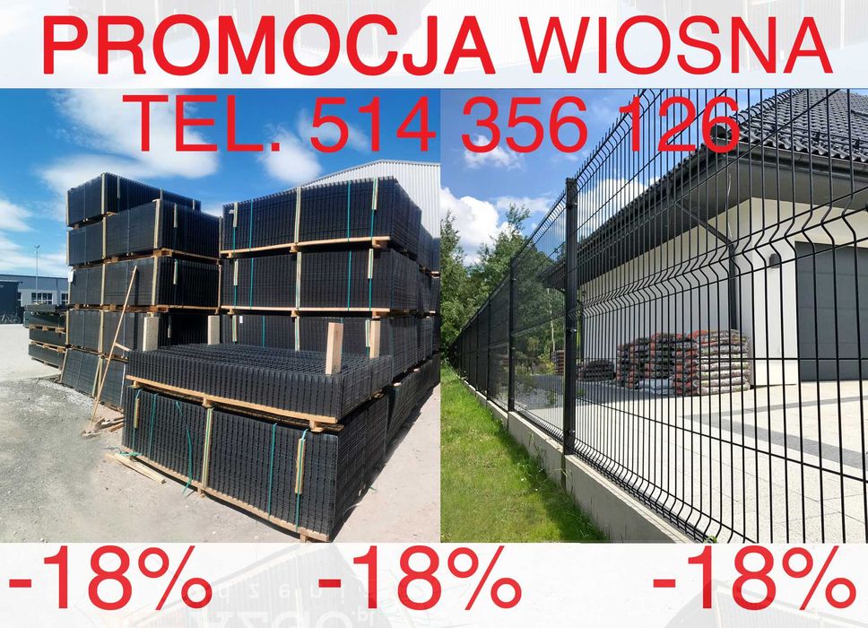 Ogrodzenie panelowe Panele ogrodzeniowe Płot panelowy siatka 2D i 3D