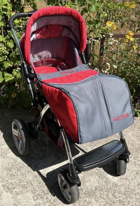 Дитячий червоний візочок детская каляска, rally quatro, Ідеальний стан