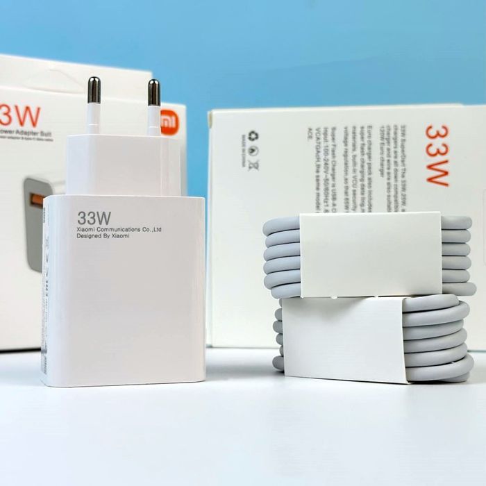 Комплект швидкої зарядки для Xiaomi 33W з кабелем USB на Type-C
