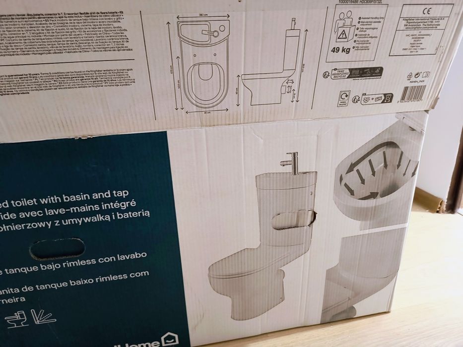 Kompakt Good Home Nowy/ Umywalka nad spłuczką