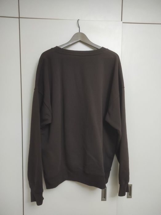 Brązowa Bluza Bez Kaptura