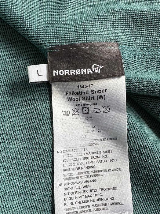 NORRONA FALKETIND WOOL damska koszulka z wełną MERINO turystyczna góry