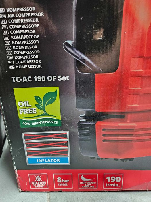 Kompresor bezolejowy Einhell TC-AC 190 OF SET