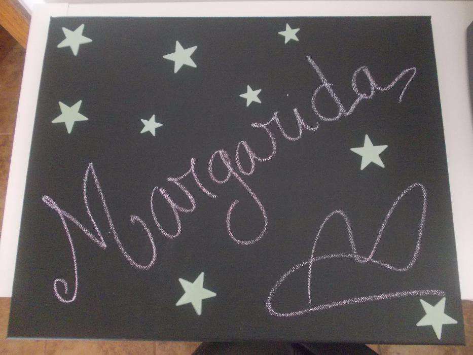 Tela pintada em ardósia