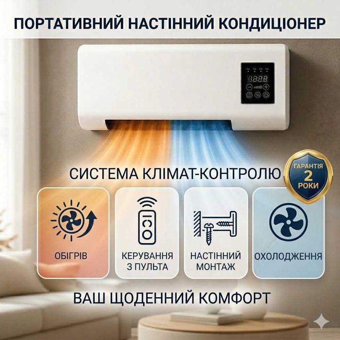 Портативний КОНДИЦІОНЕР + Обігрів. ЗНИЖКА!!!