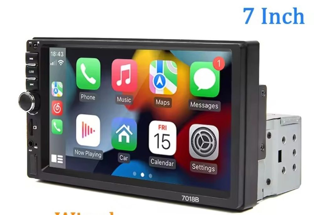 Auto radio 1 din car play  con Gps Bluetooth
