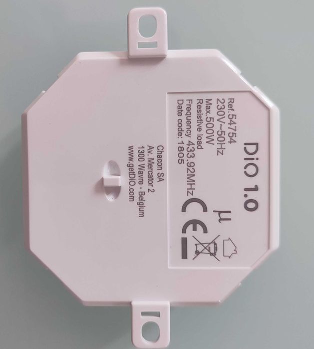 Actuador persianas ou circuito iluminação Chacon DiO 1 RF433MHz