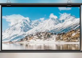 VideoProjector Sanyo +Tela de Projeção