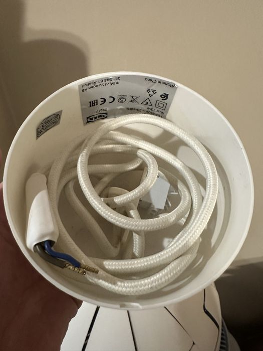 Lampa wisząca  kula duża 43 cm po otwarciu