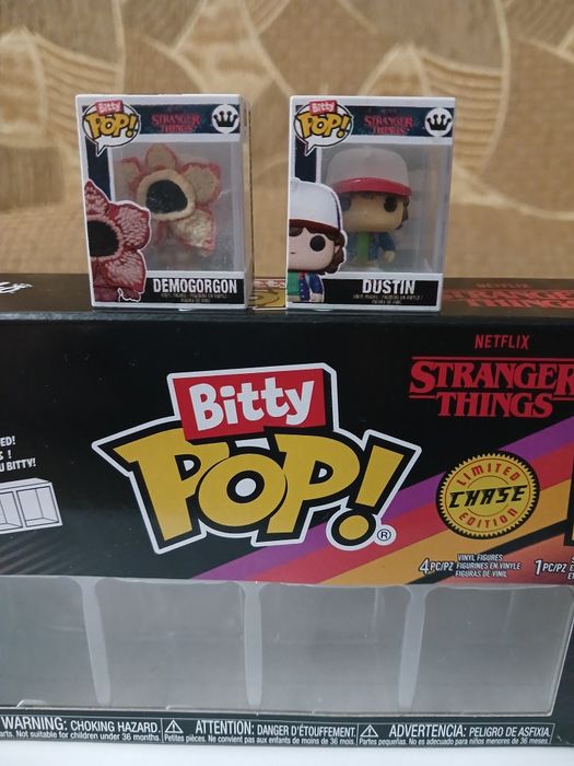 Фігурки Funko Pop Bitty Pop дивні дива, Dustin, Demogorgan