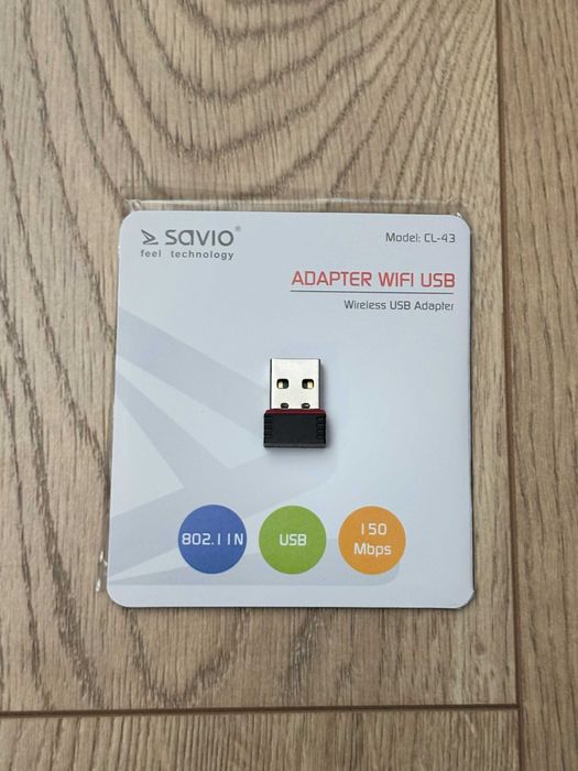 Karta sieciowa/adapter Wifi USB Savio CL-43 - nowa