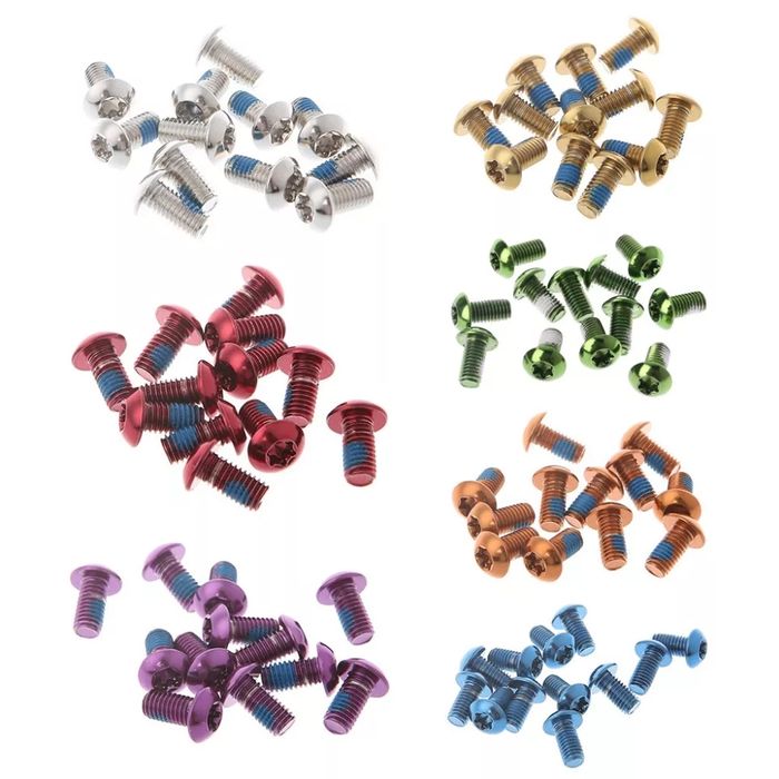 Parafusos coloridos para travão de disco MTB