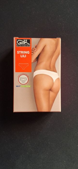 Stringi Gatta Lili - 3 sztuki białe NOWE