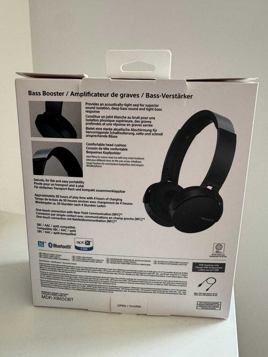 Headphones Sony MDR-XB650BT Wireless Extra Bass