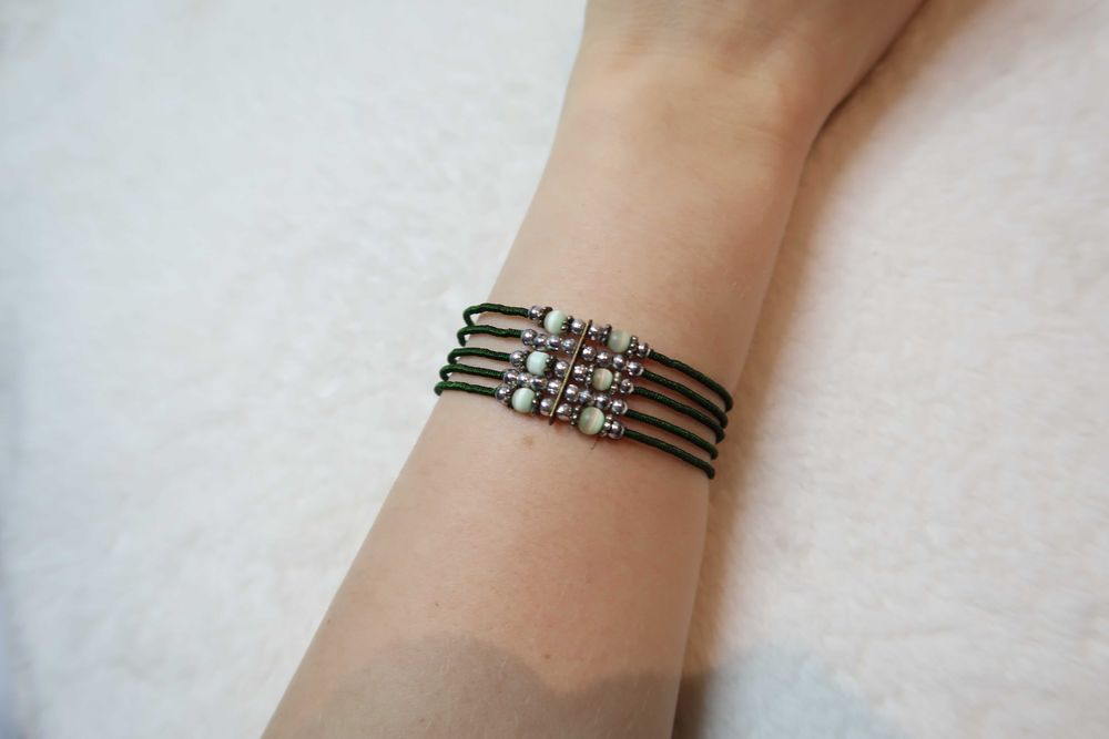 Bransoletka koraliki handmade boho etno retro aesthetic casual 29