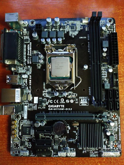 материнка Gigabyte H110M-DS2