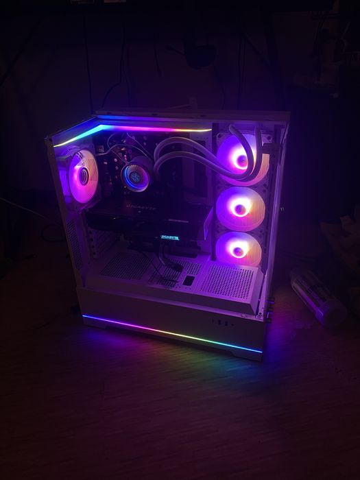 BIAŁY KOMPUTER GAMINGOWY RGB | Nowy | Stylowy setup | Gotowy do grania