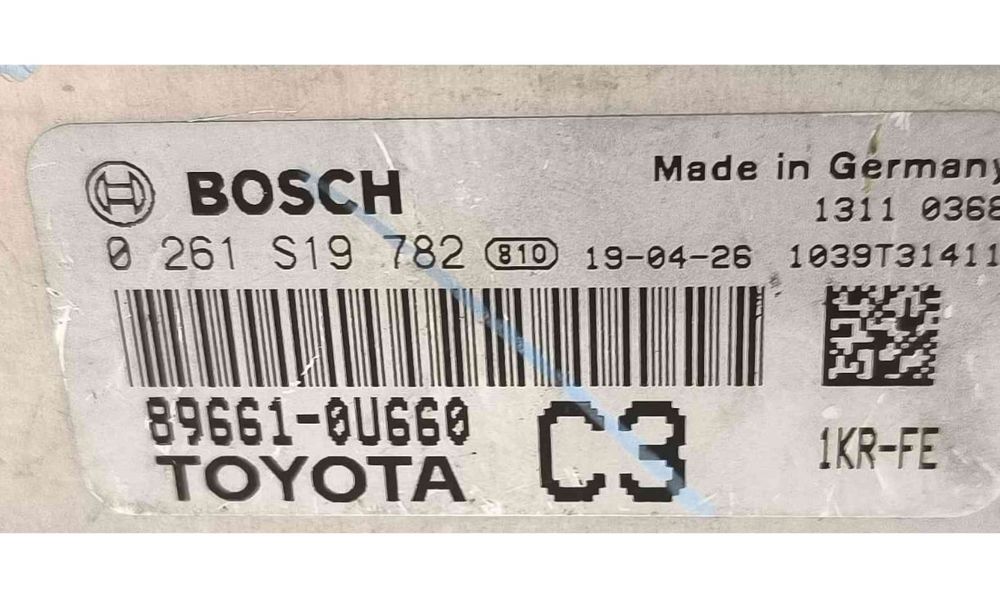 Centralina Motor / ECU 89661-0U660 - TOYOTA YARIS