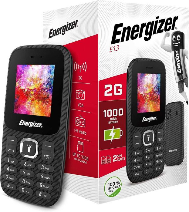 Telemóvel dual sim ENERGIZER E13 bateria para 6 dias no mínimo