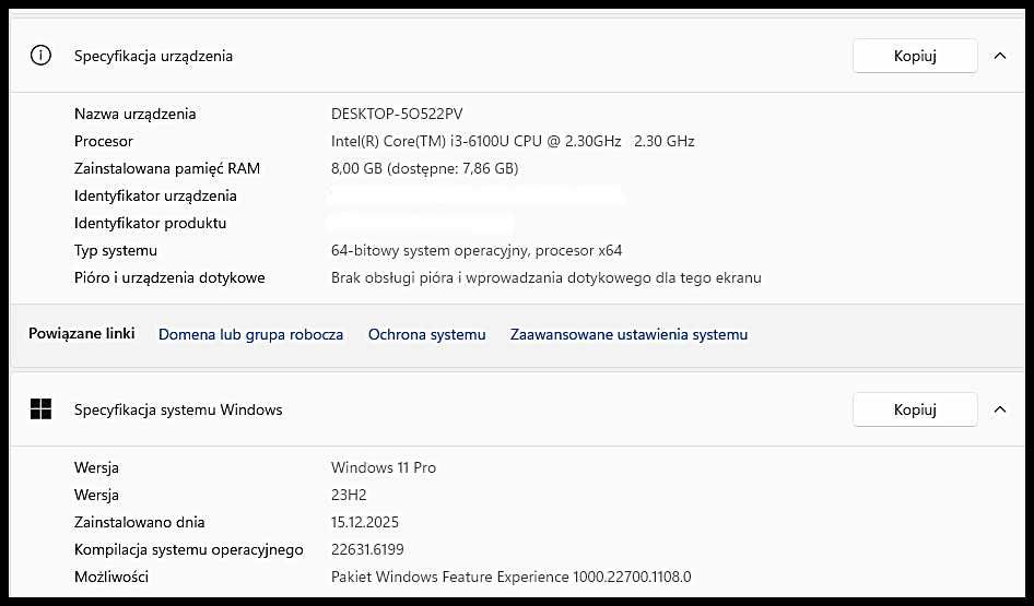 Ideapad Lenovo  i3  6gen biznesowy 1.4,1 cala podświetlana klawiatura
