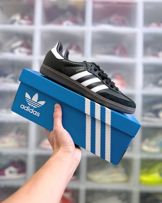 czarne adidas SAMBA buty dla pary oryginalne sneakersy R.38