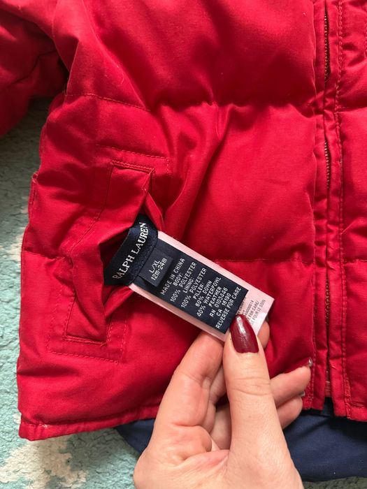 Kurtka dziecięca bardzo ciepła Ralph Lauren dwustronna