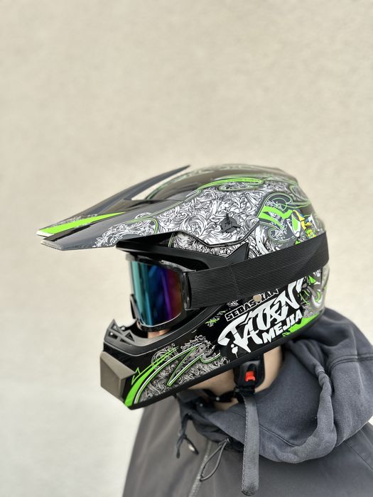 мото шлем кросс шолом розміри S M L XL