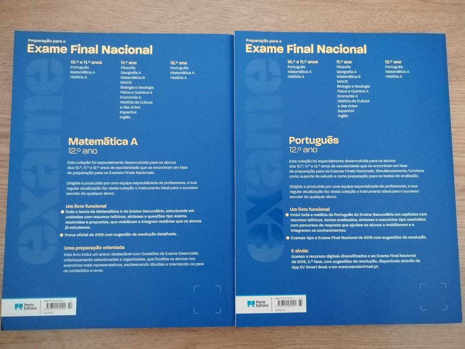 Manuais Preparação para Exame Nacional (Português & Matemática) 2020
