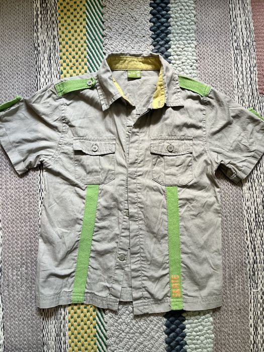 Rozm.134 H&M, 5.10.15 koszule z krótkim rękawem dla chłopca bdb