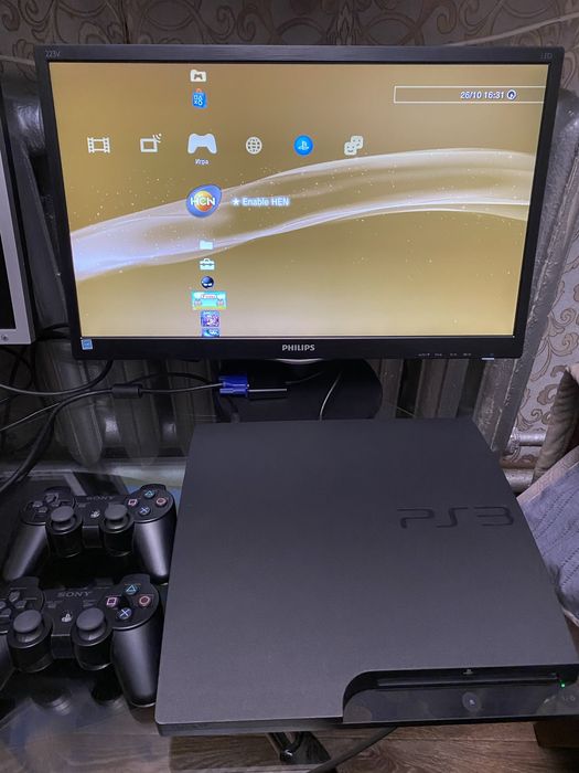 Sony playstation 3 slim PS3 500gb+45игр, установка игр, прошивка.