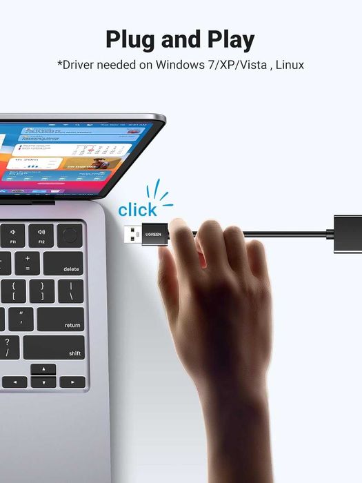 UGREEN Adapter USB 3.0 Ethernet RJ45 1000 Mbps LAN USB