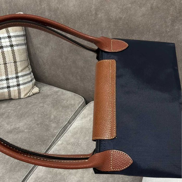 Longchamp duza torba navy blue