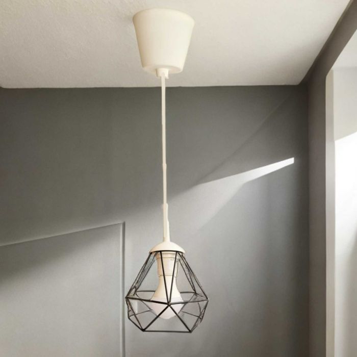 Светильник подвесной лофт E27 220В с LED-лампой 10W, провод 1м