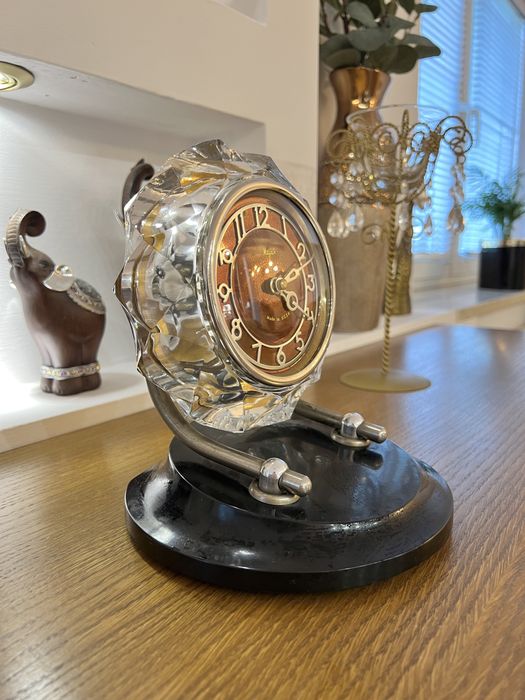 Zabytkowy Kryształowy Limitowana Ed. zegar rosyjski Majak Stan idealny